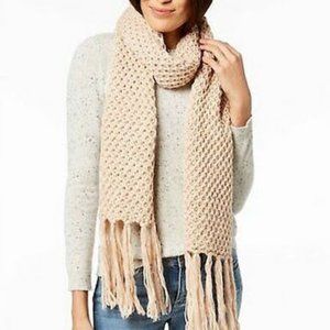 STEVE Madden Lurex Knit Tassel Scarf One Size, Various Colors